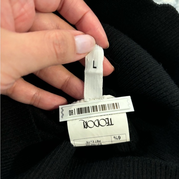 Italian brand - TEODORI - extra fine merino wool blend sleeveless turtleneck - Picture 8 of 10